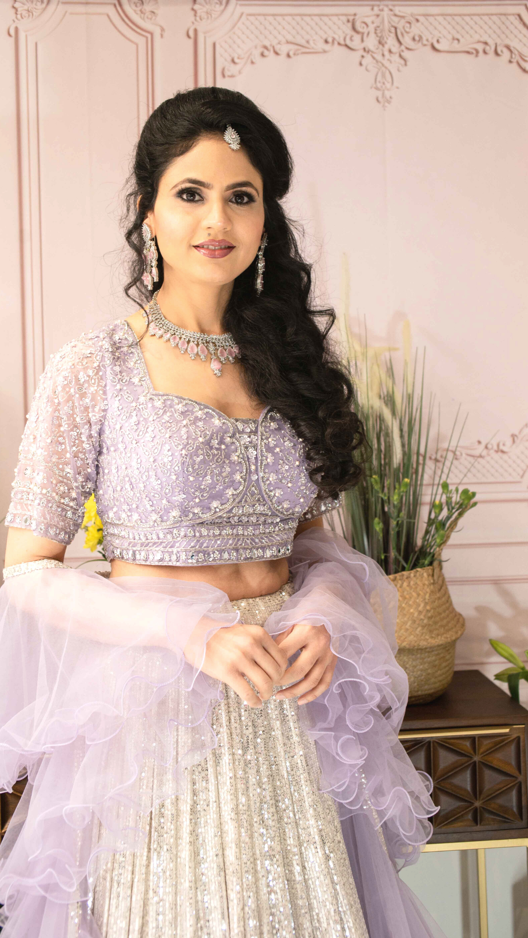 SERENA - Lavender Reception Lehenga Outfit | Ready To Ship