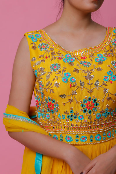DIYAA - Embroidered Anarkali Gown