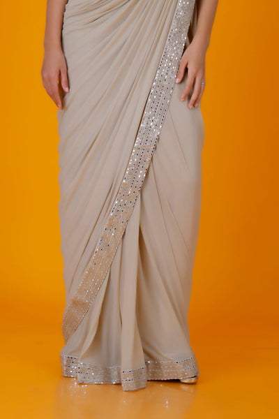 KATE - Gold embroidered Draped Saree