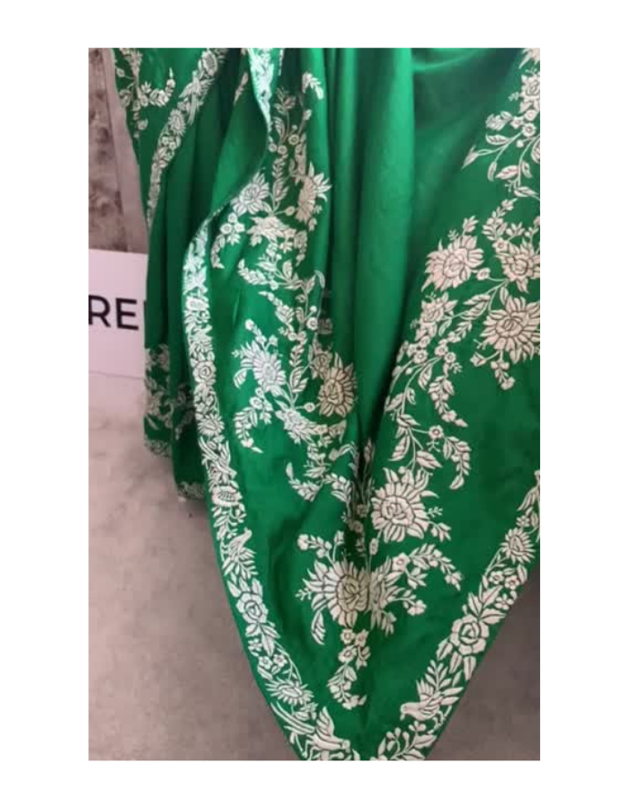 RATNA - Emerald Jewel Tone Tussar Saree | Ready to Ship
