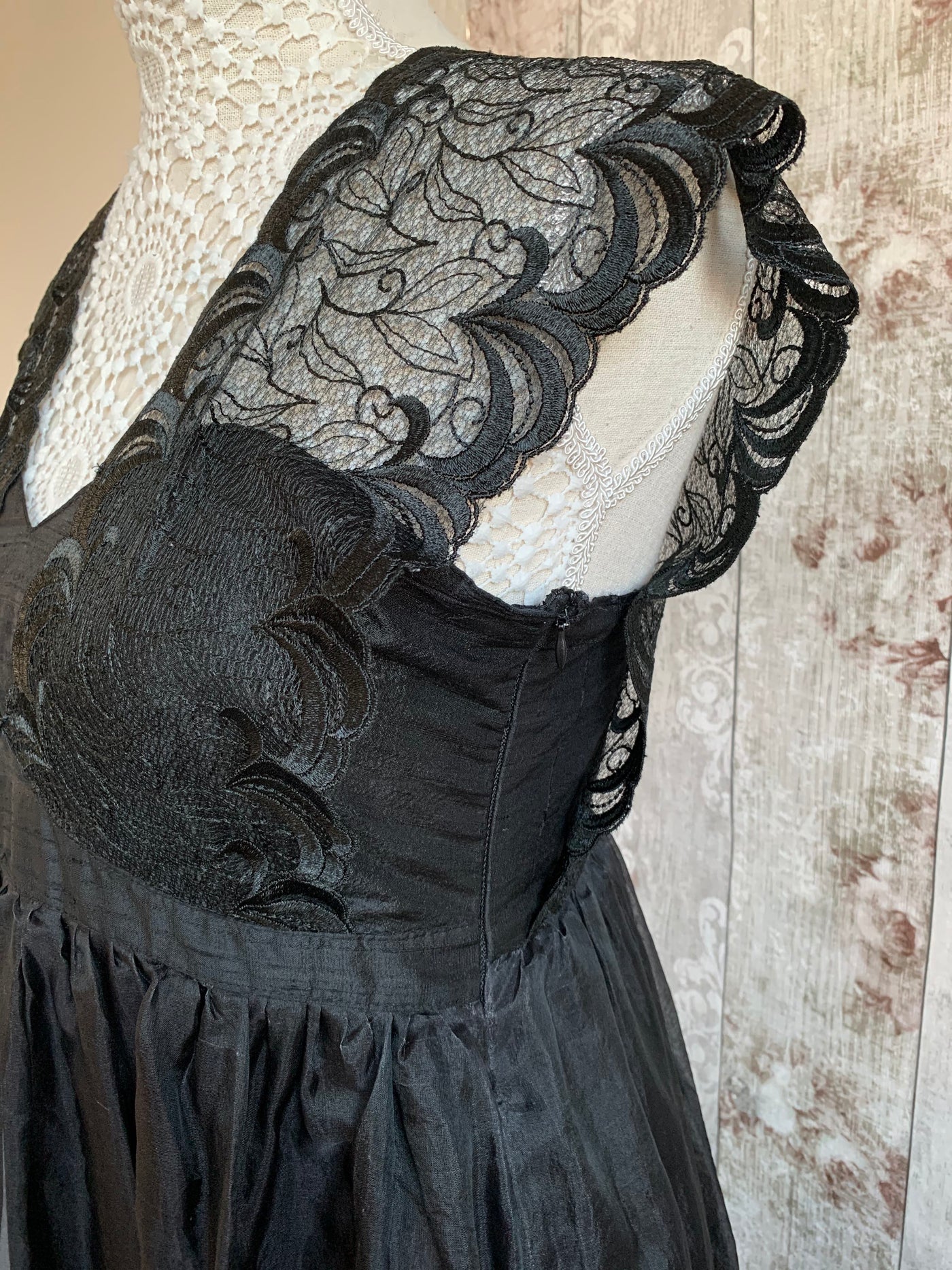 Retro Style Organza Gown | Ready To Ship