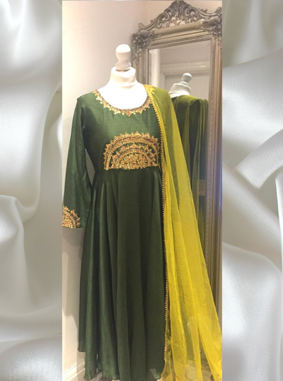 JIVA - Embroidered Anrakali Dress Set